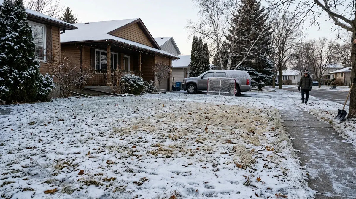 winter lawn care in Canada