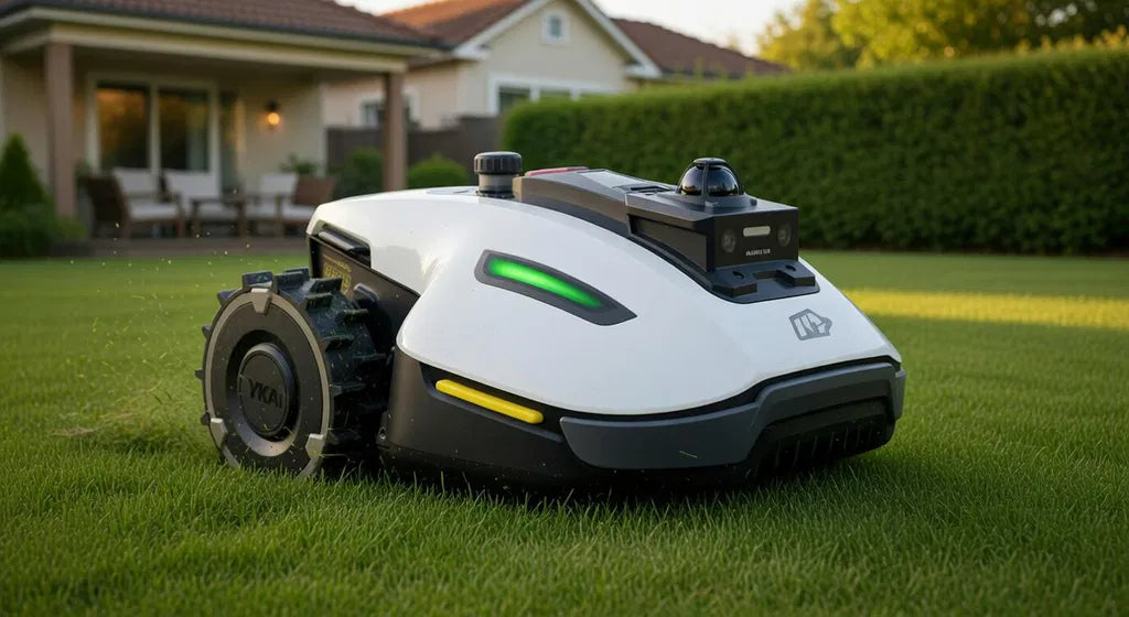YUKA mini 2 on a lawn